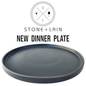 NEW Stone Lain Stoneware Round Dinner Plate Dinnerware Gray Replacement Matte Mi